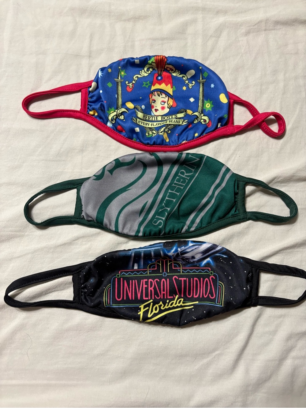 Universal Studios Set of 3 Graphic Face Masks